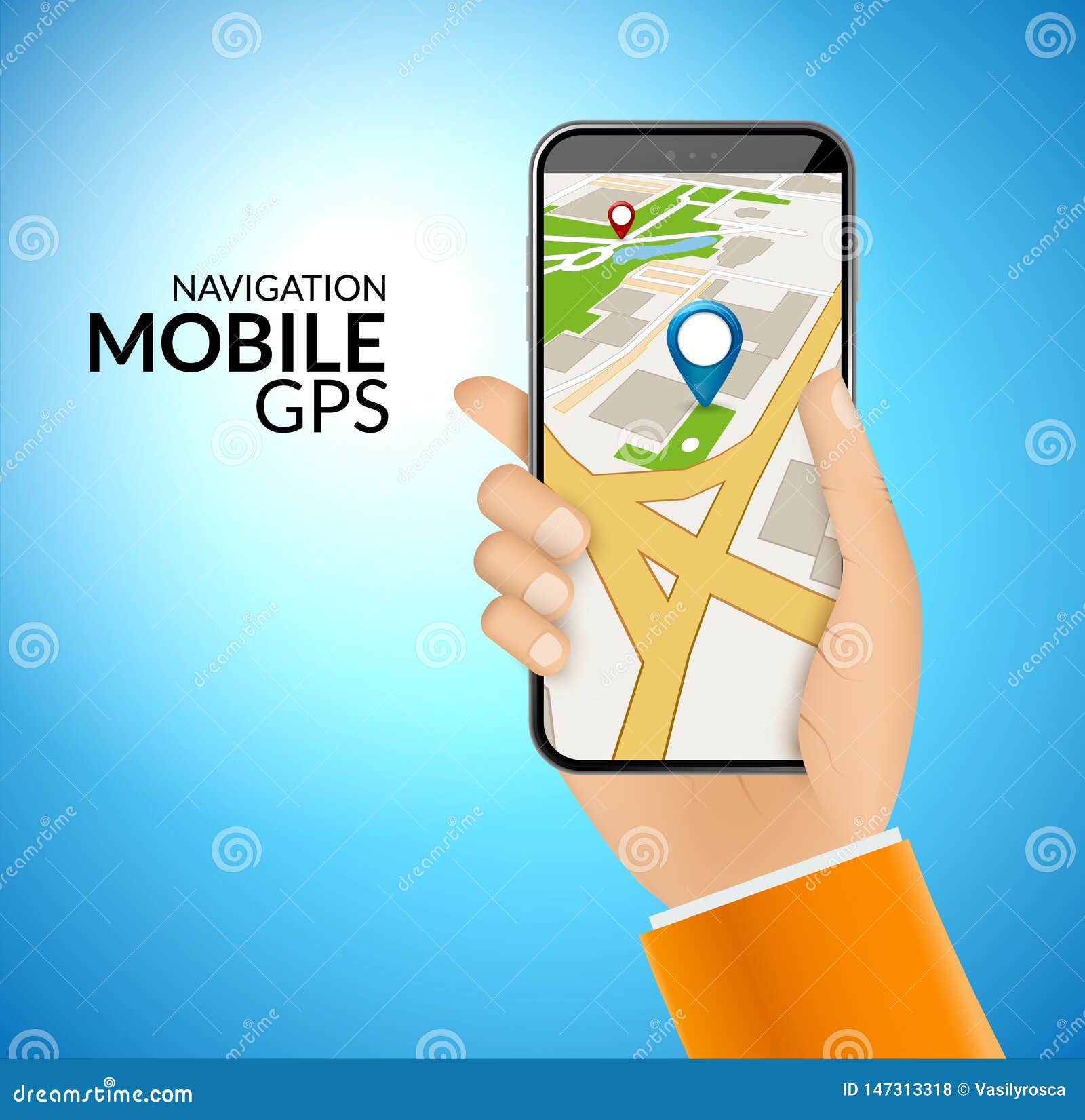 Mobile GPS Navigation Application. Map Vector Application City Gps Route Smartphone App Stock Vector - Illustration of pointer, infographic: 147313318