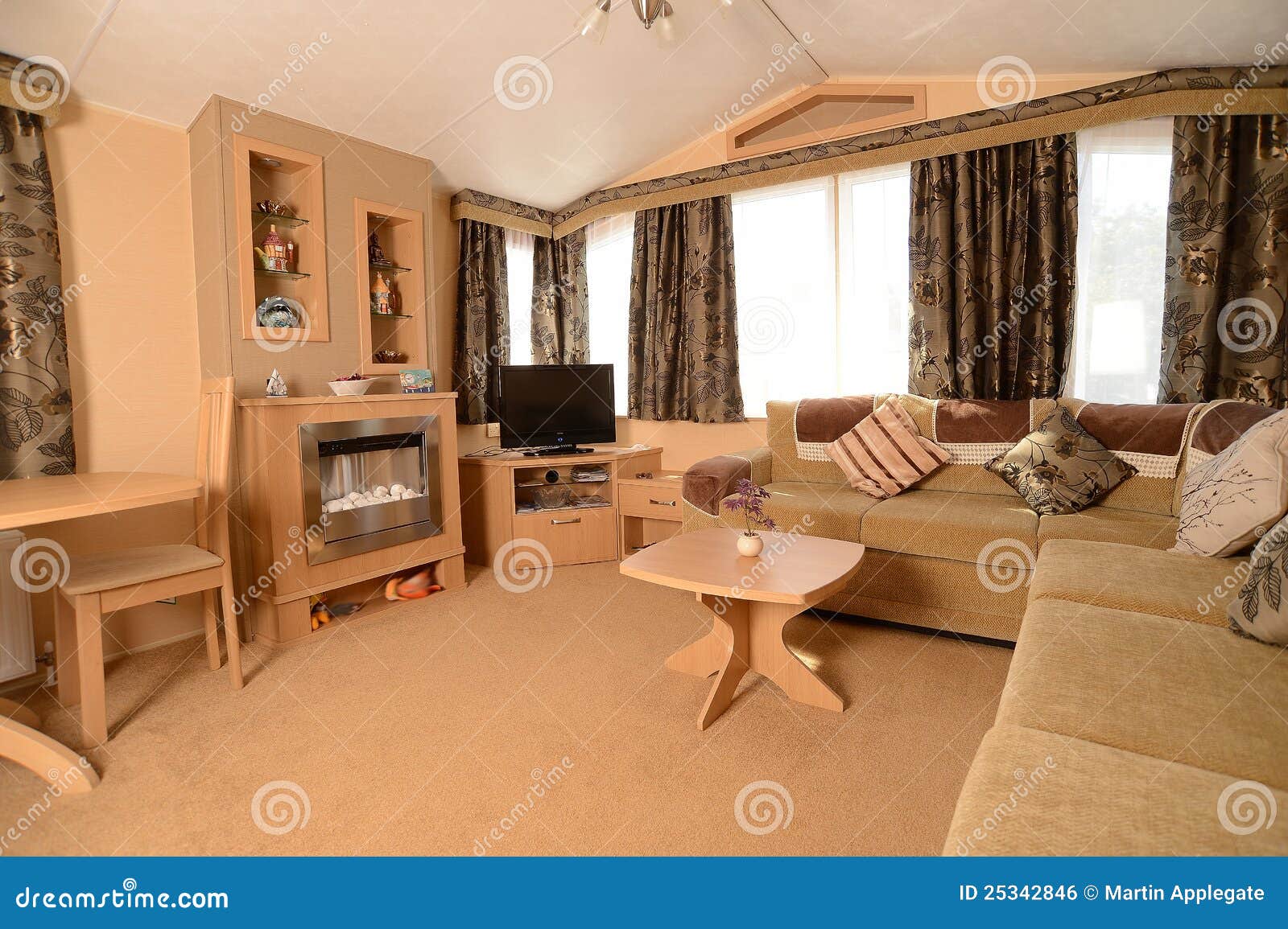 Mobile home stock photo. Image of house, decoration, cozy 25342846