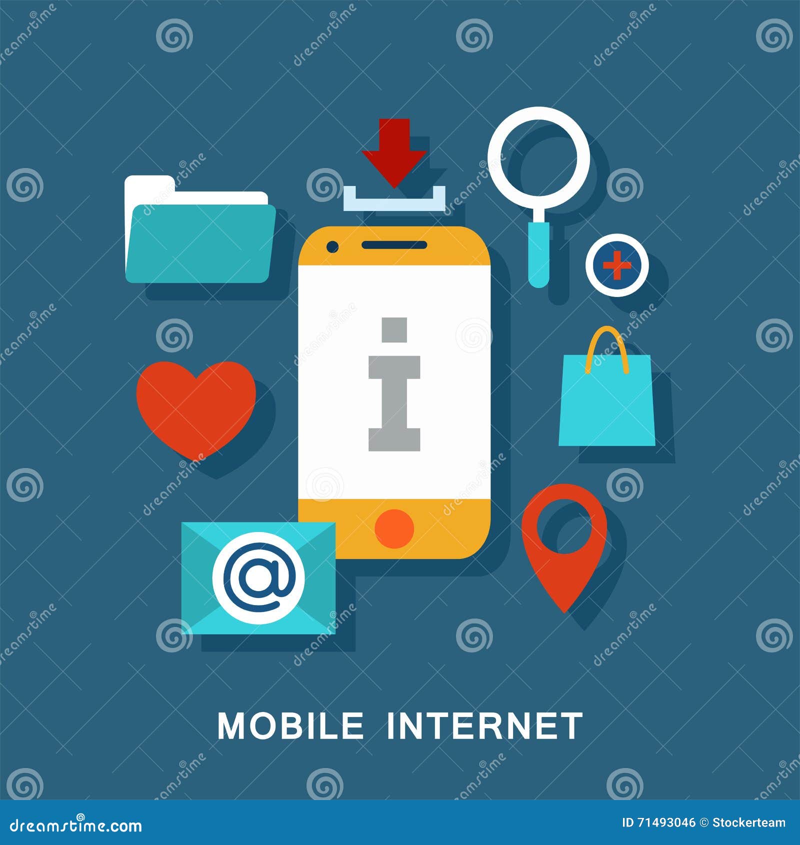 Mobile stock illustration. Illustration of information 71493046