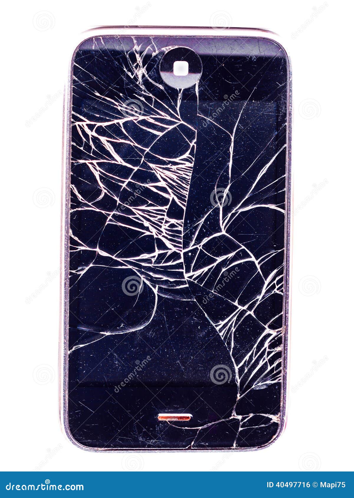 Mobile, iphone destroyed stock photo. Image of violent 40497716