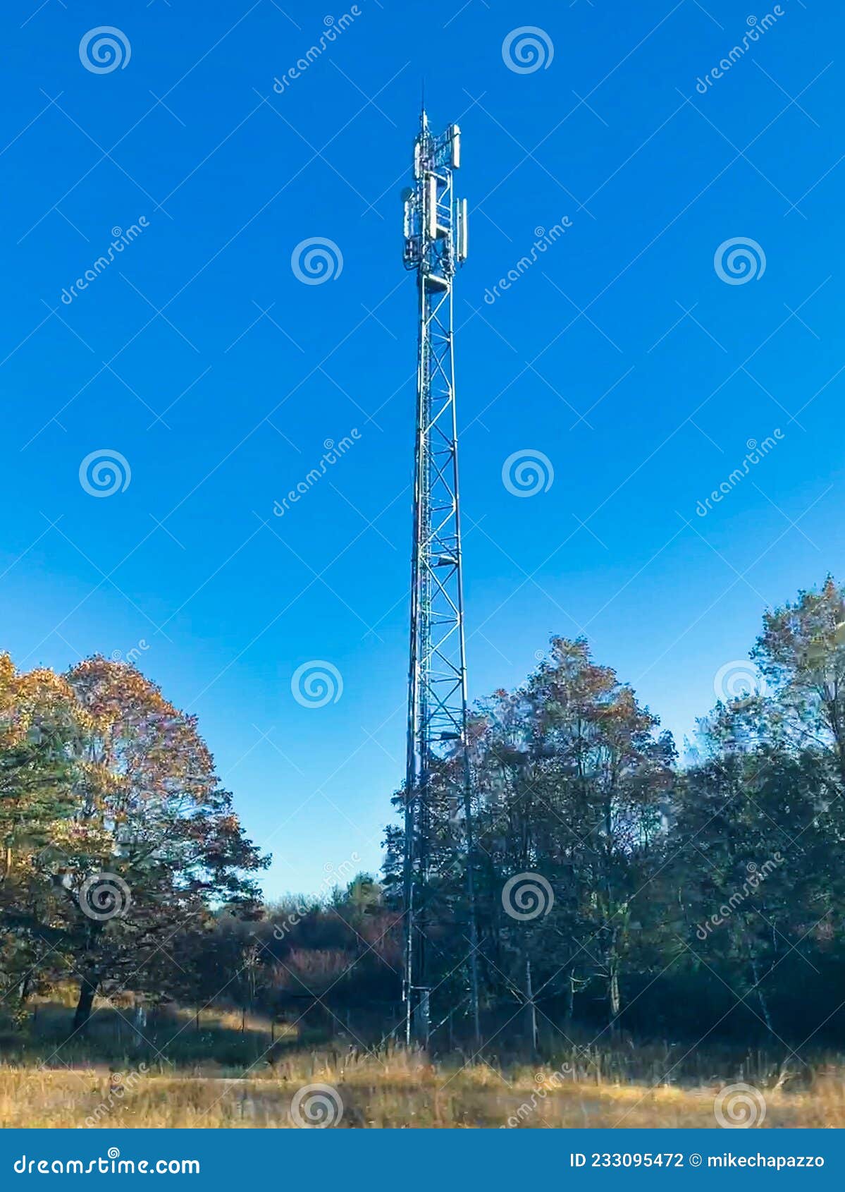 Mobile Network Antenna Tower Stock Photo Image of faster, highway