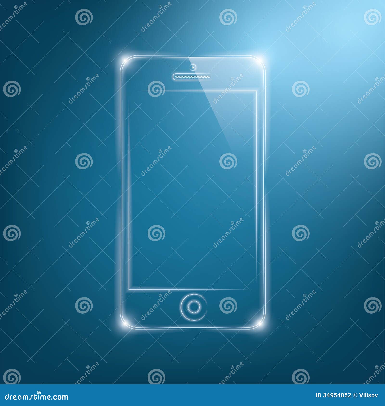 Mobile phone stock illustration. Illustration of digital - 34954052