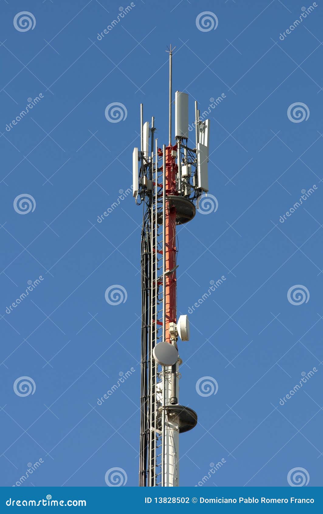 Mobile phone antenna stock photo. Image of mobile, communication 13828502