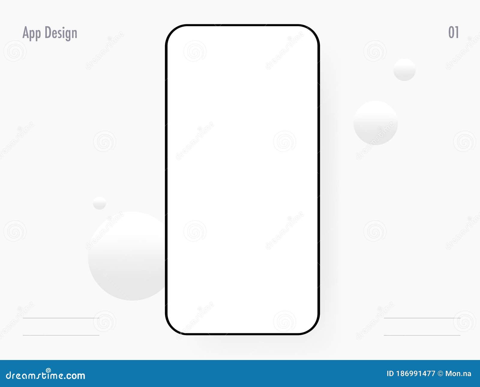 Download Mobile Template Wireframe Mockup For App Design Stock Vector Illustration Of Telephone Technology 186991477
