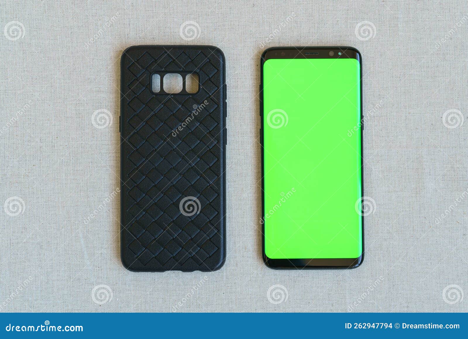 Mobile Phone and Case are on Table Stock Photo Image of personal