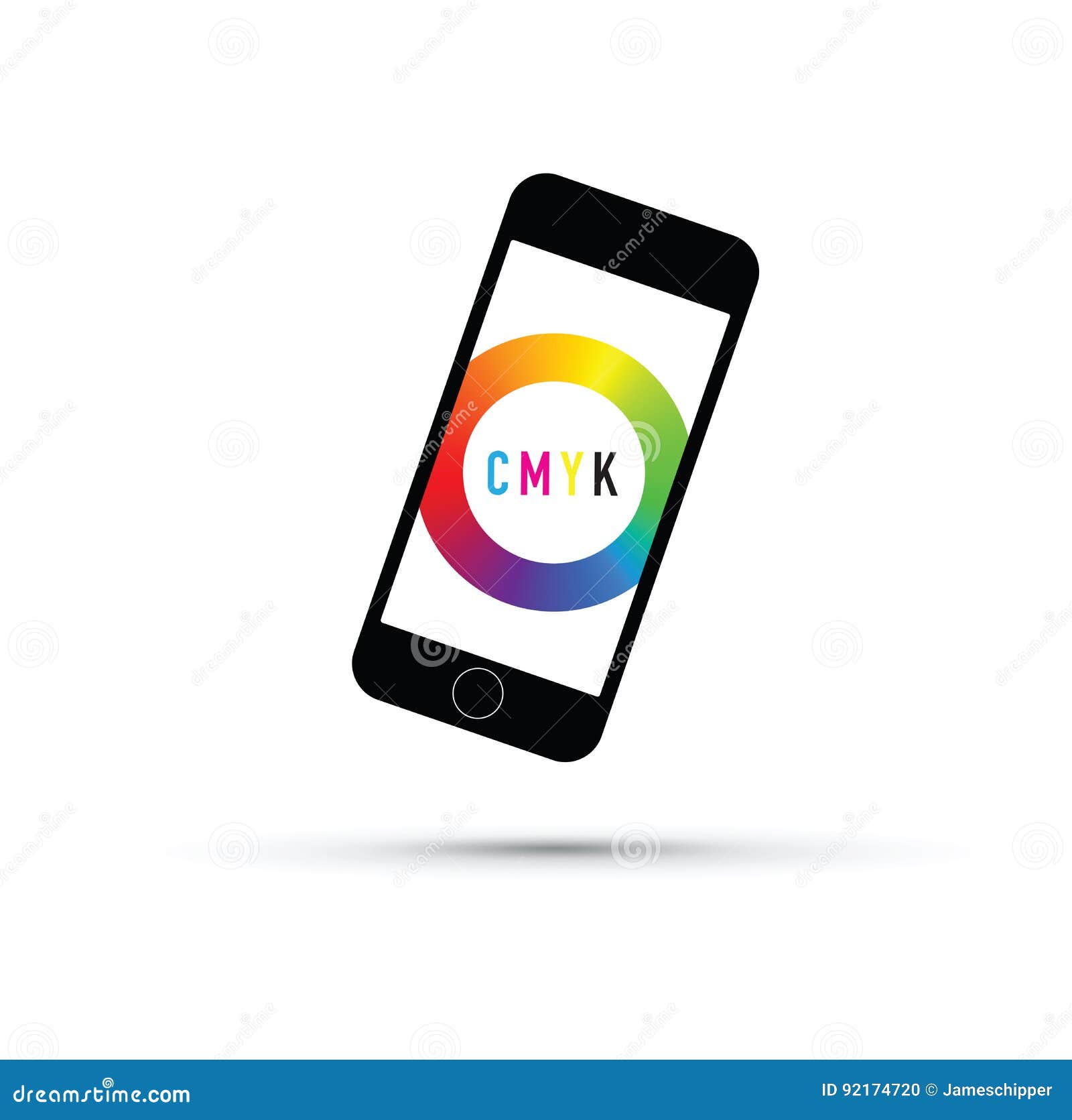 Mobile Phone Colour Selector Stock Illustration Illustration of logo