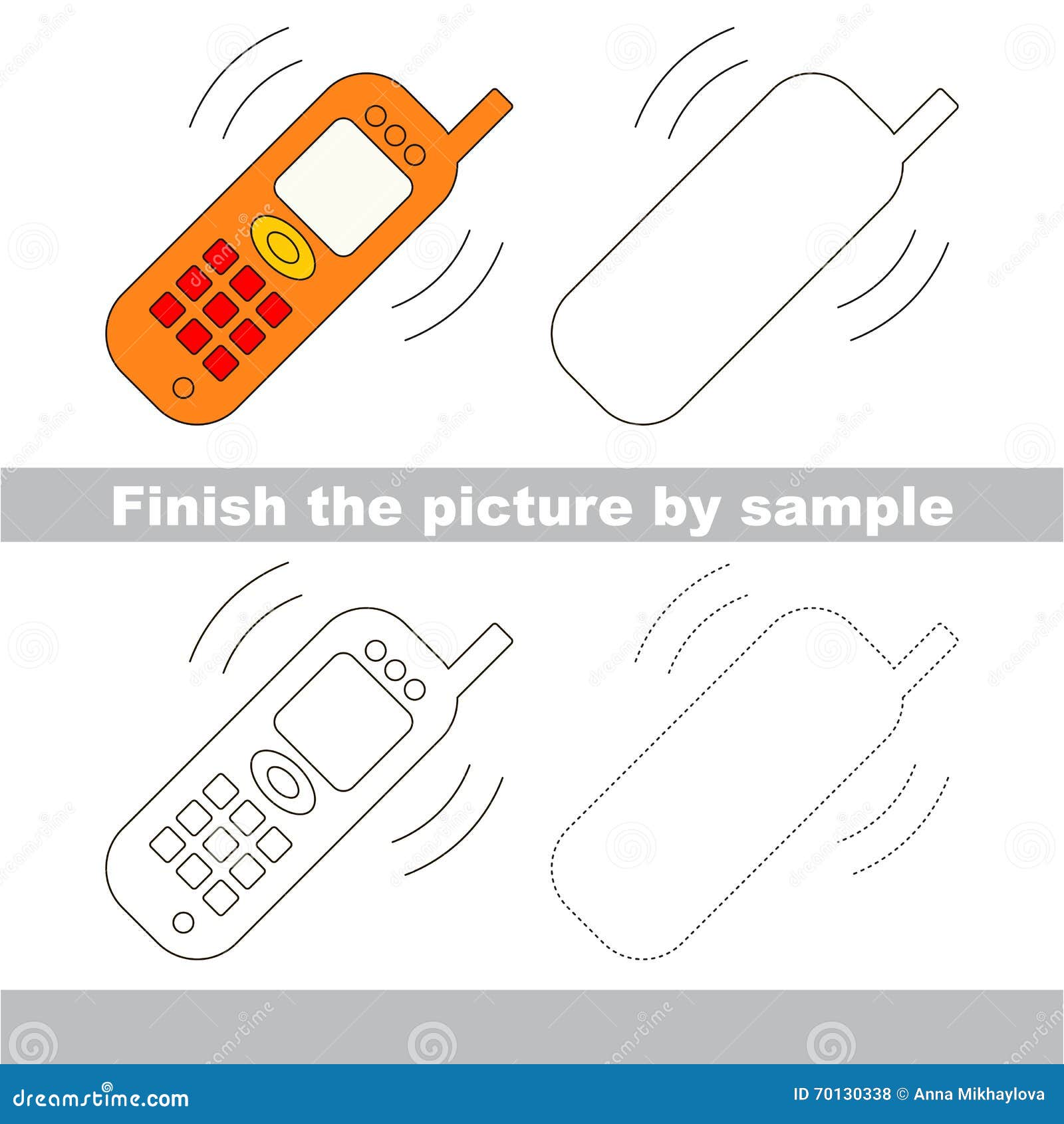 Telephone device vintage service call sketch Vector Image