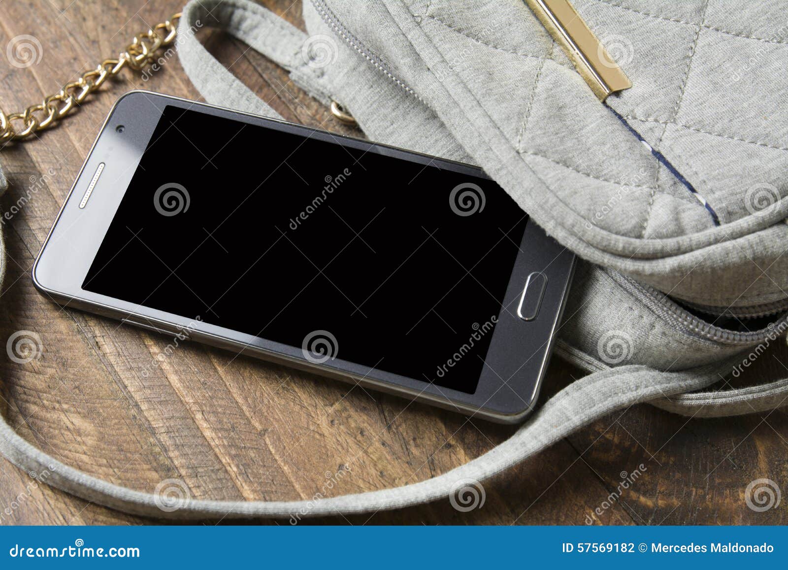 Mobile Phone and Handbag Women Stock Photo - Image of jewelrry, object ...