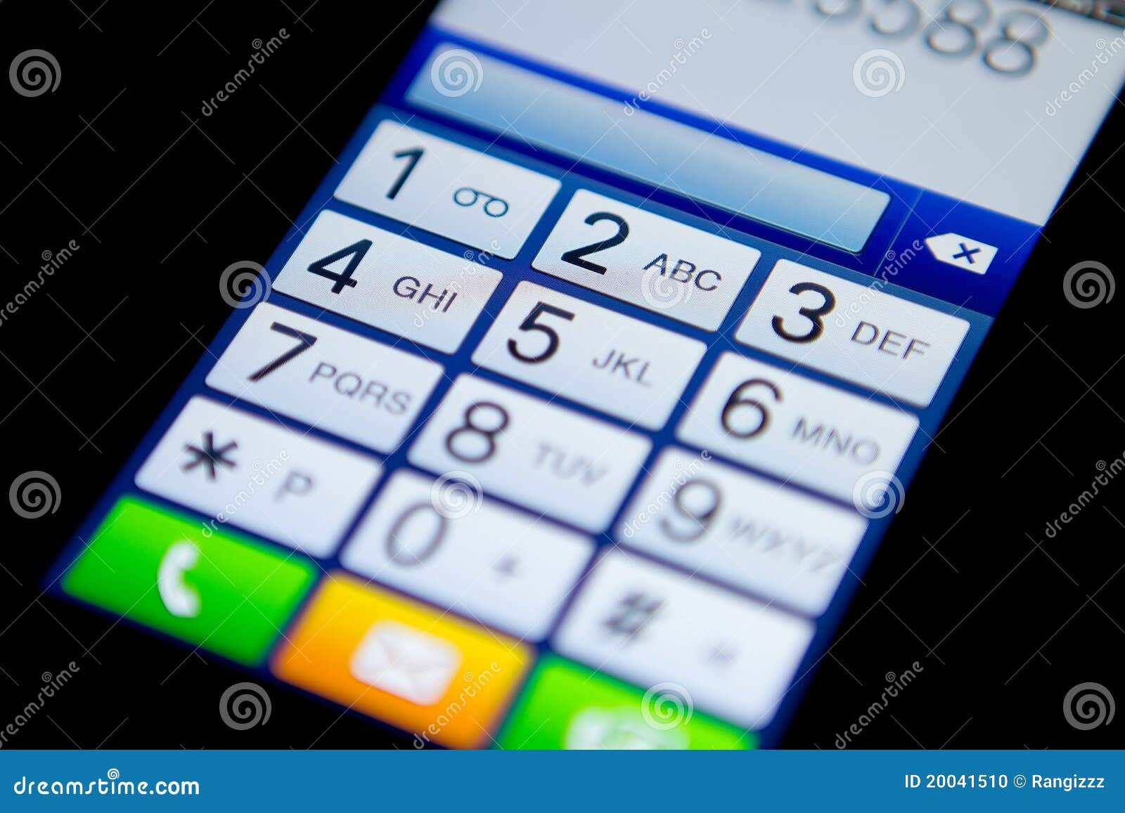 mobile phone keypad