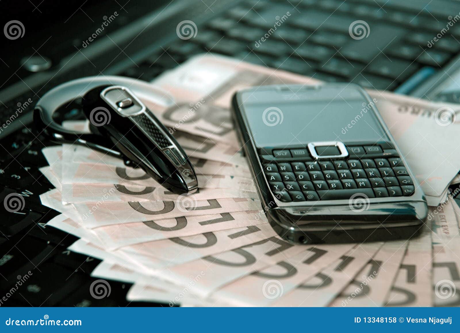 Cash Euro Money On The Keyboard Stock Image ...