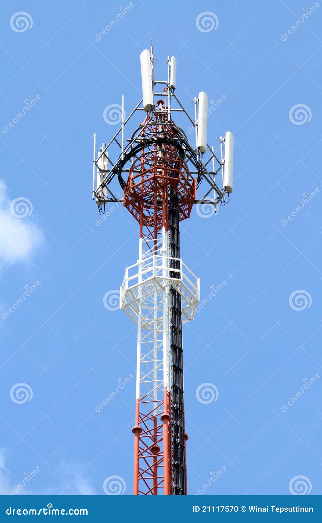 Mobile phone mast stock photo. Image of communication 21117570