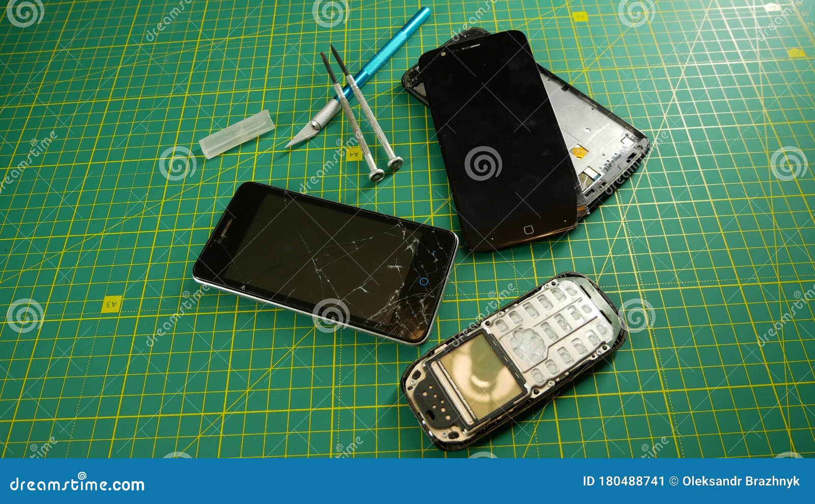 Mobile Phone Repair. Touchscreen Replacement Stock Image Image of