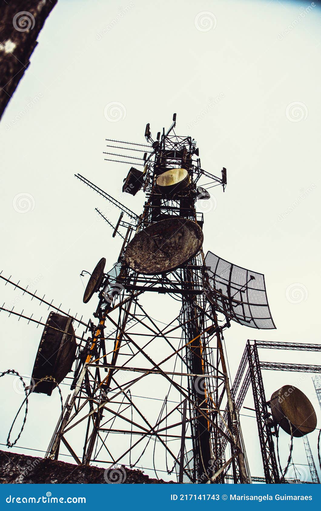 mobile phone signal transmission tower