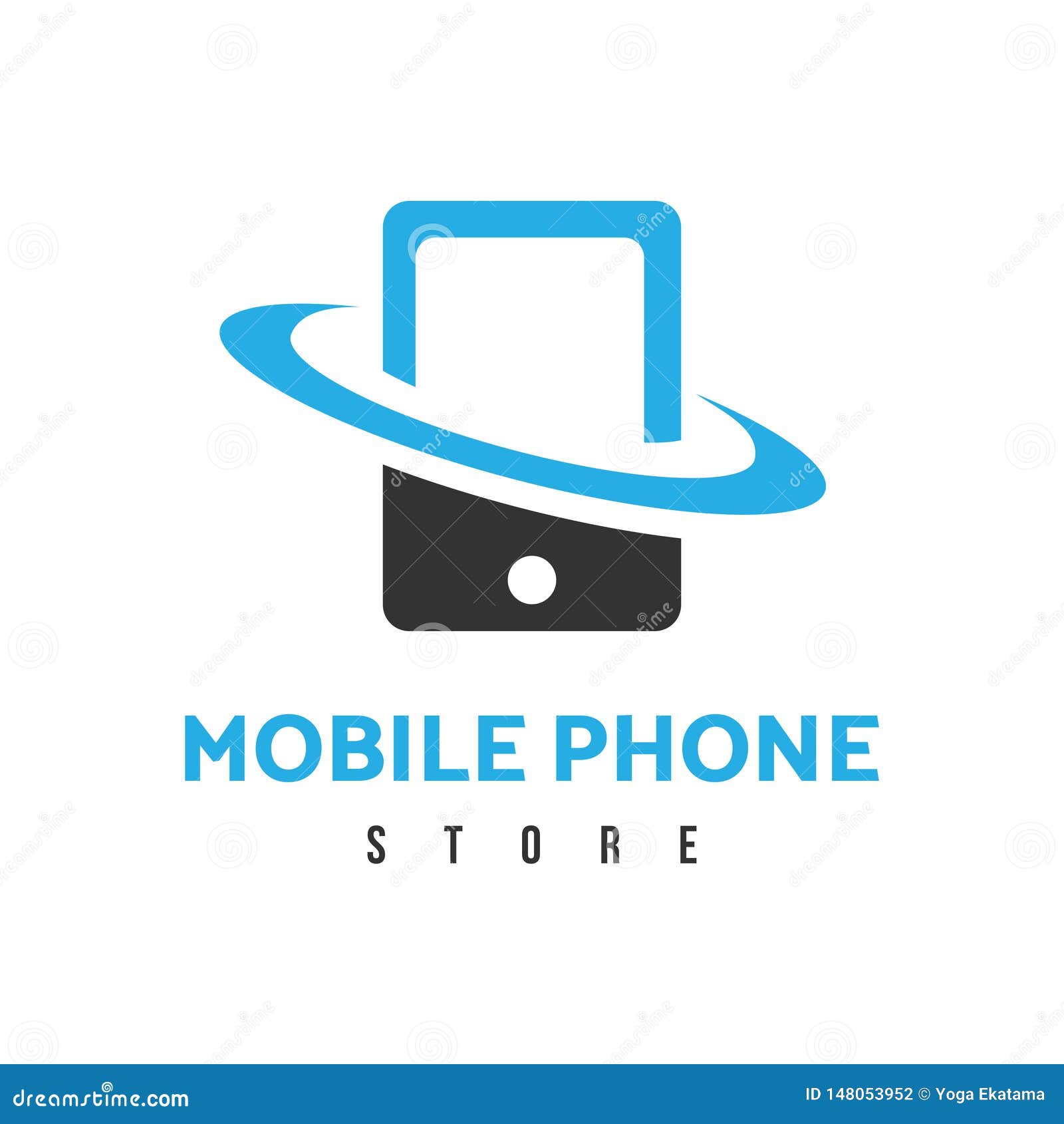 Mobile Phone Smartphone Store Phone Shop Logo Template Stock