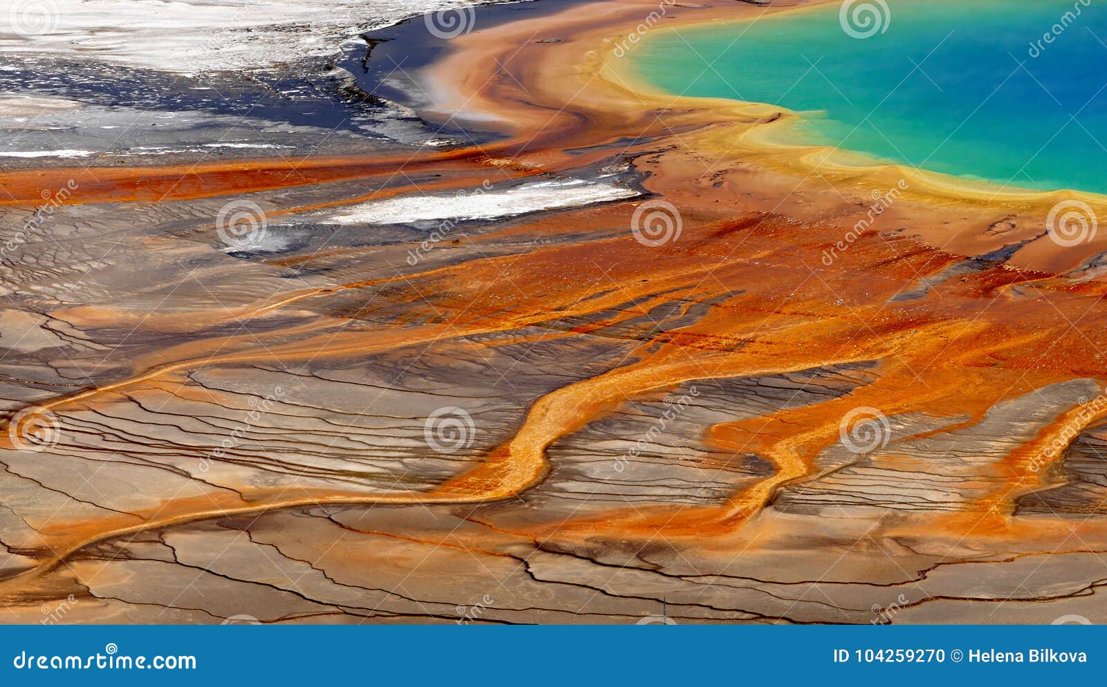 Magical Eye, Yellowstone, Natural Colors Background Stock Photo - Image of  spring, landmark: 104259270