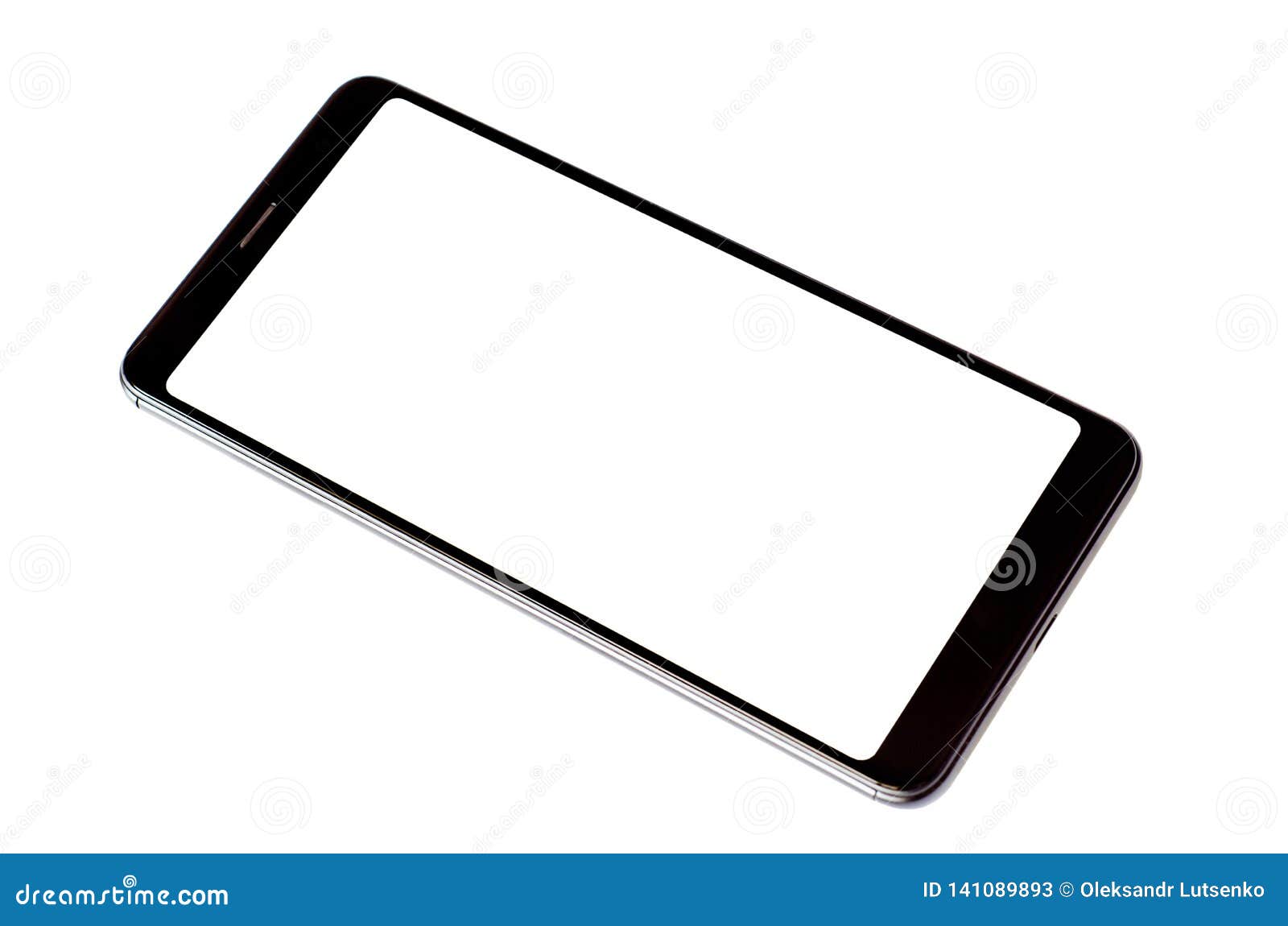 Mobile Phone on White Background Stock Image Image of digital, media 141089893