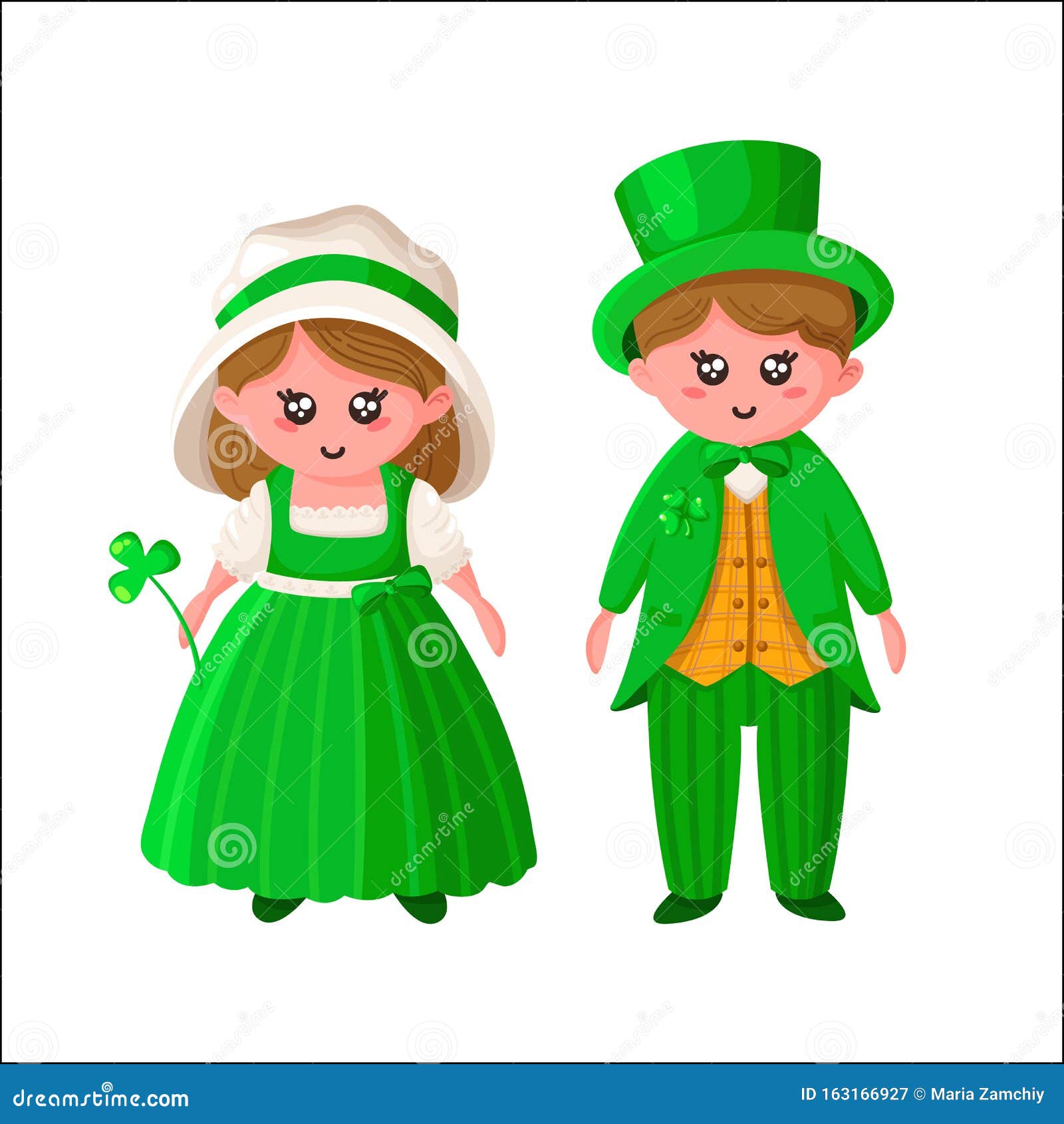 St. Patrick`s Day cartoon stock vector. Illustration of nursery - 163166927
