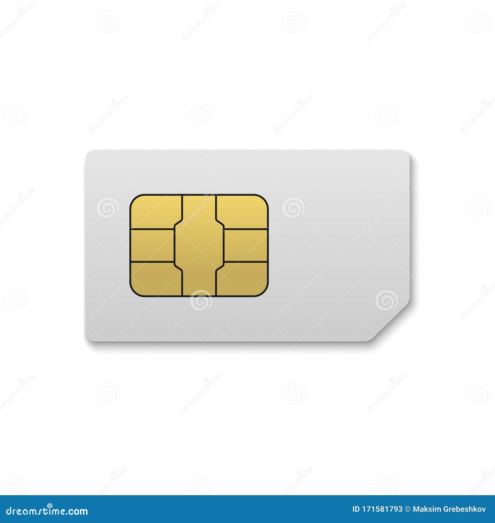 Mobile sim card stock illustration. Illustration of cell 171581793