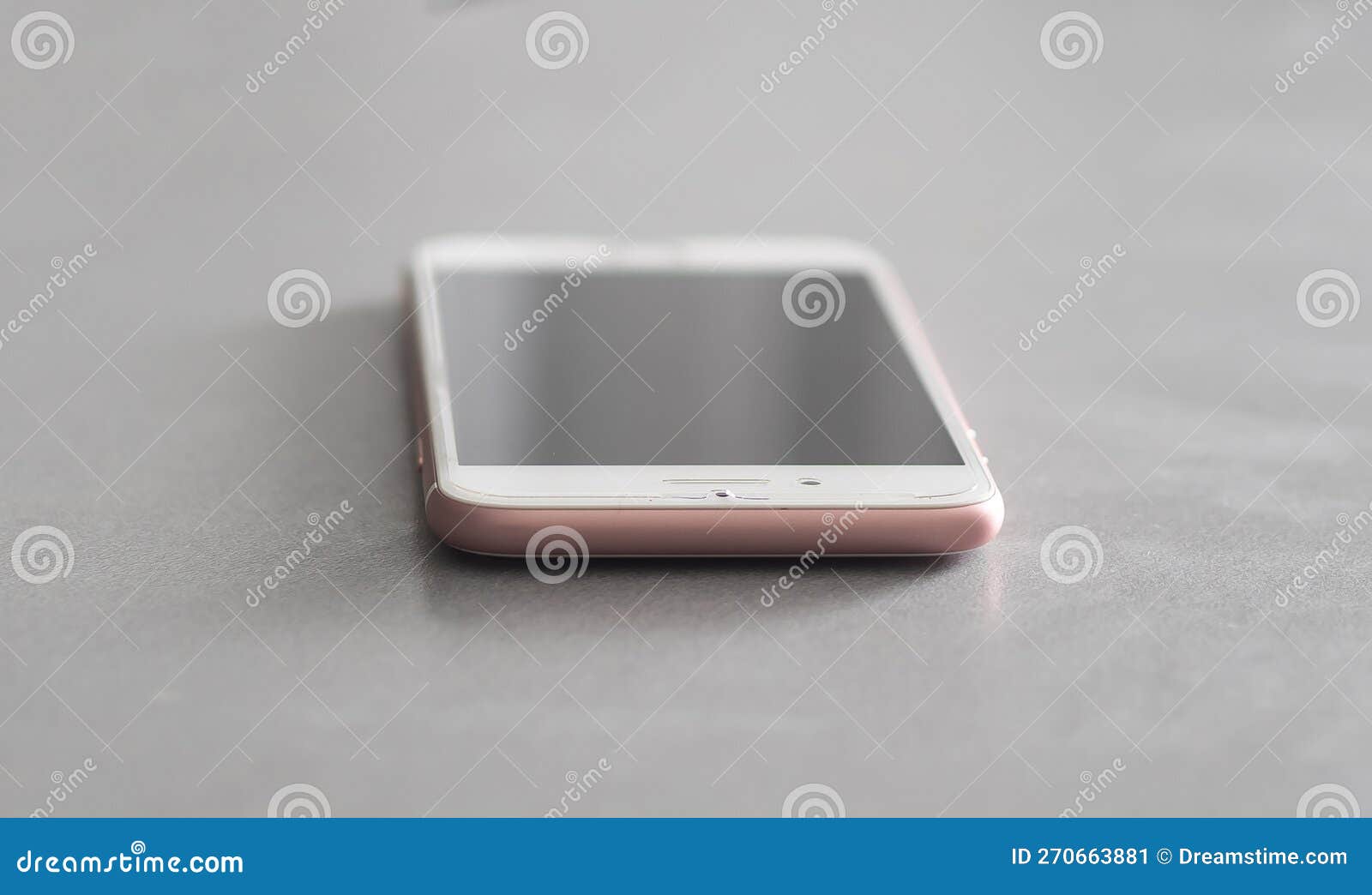 Mobile Smart Phone on the Table Stock Image Image of cellular
