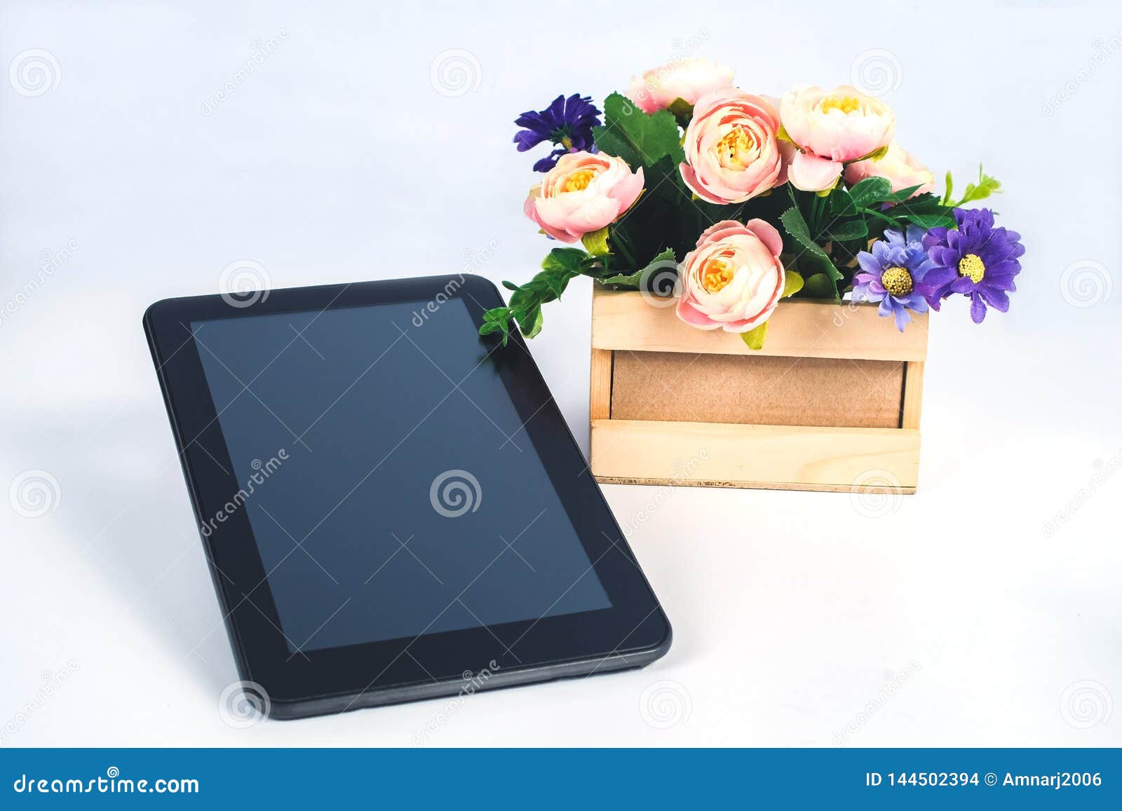 Mobile Tablet for Online Shopping Stock Photo Image of customer, white 144502394
