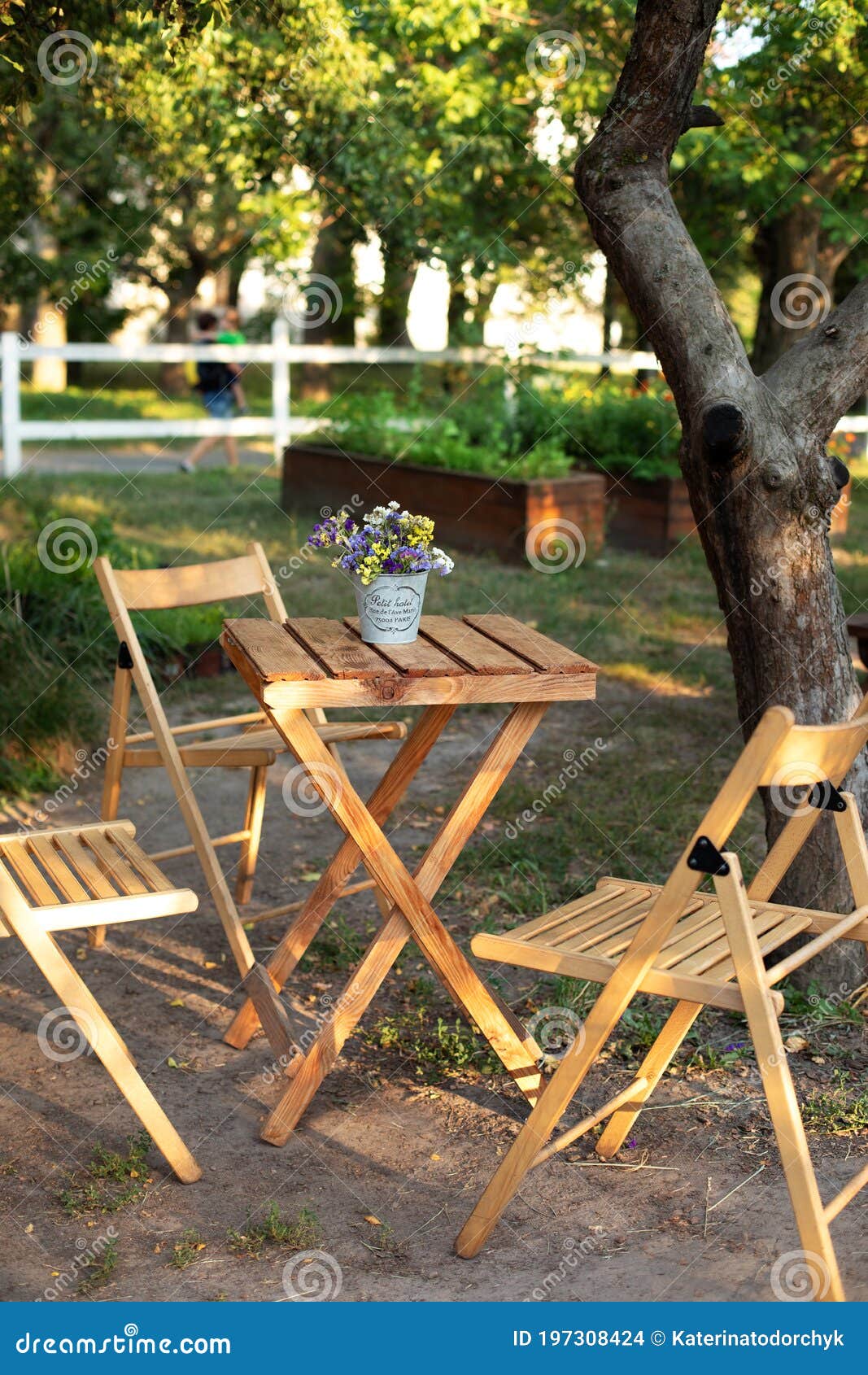 Mesa Picnic de Madera para Jardín