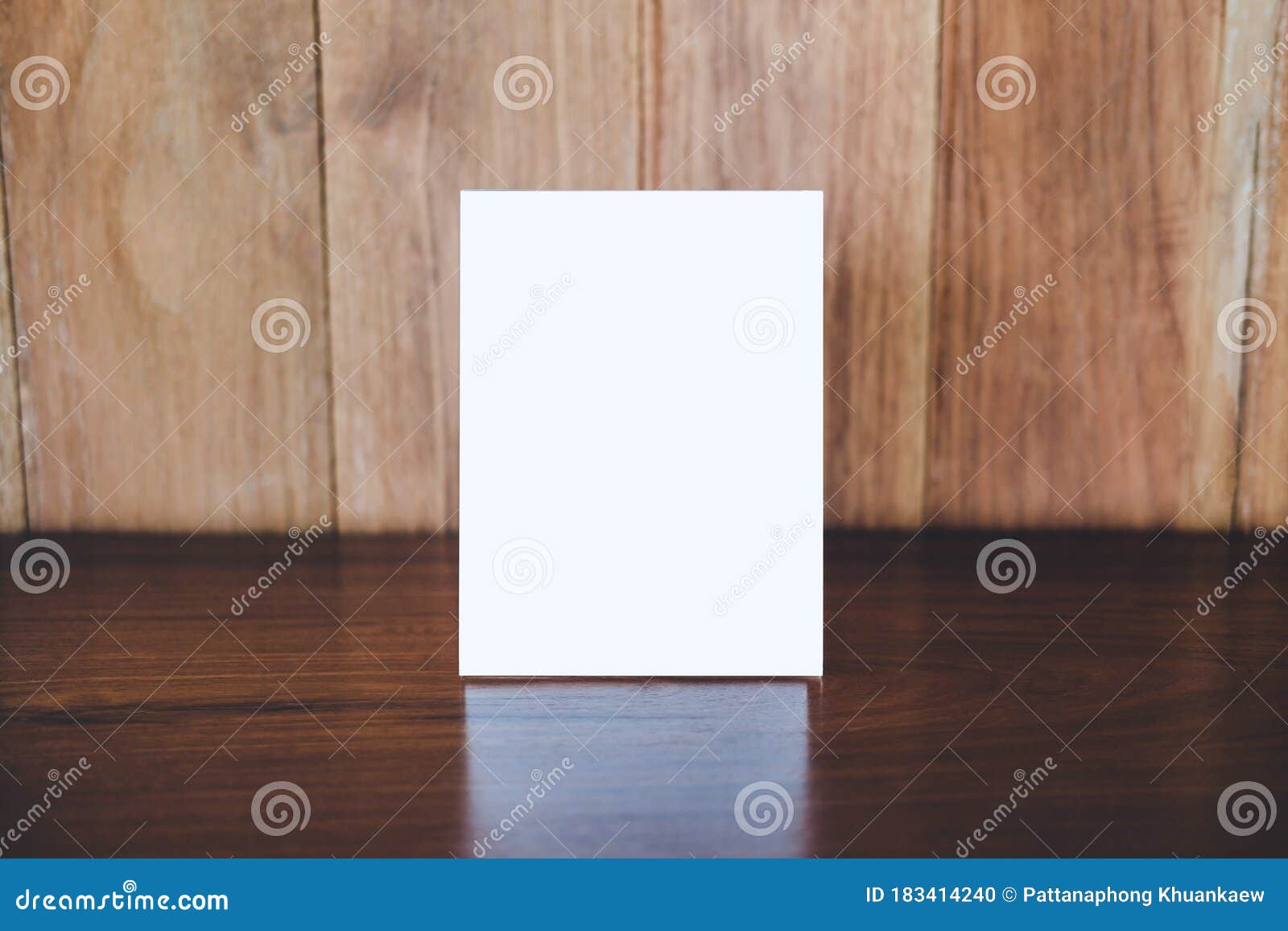 Download Mock Up Acrylic Frame Posters Pattern Template Forms Background, Blank Menu Frame On Table In ...