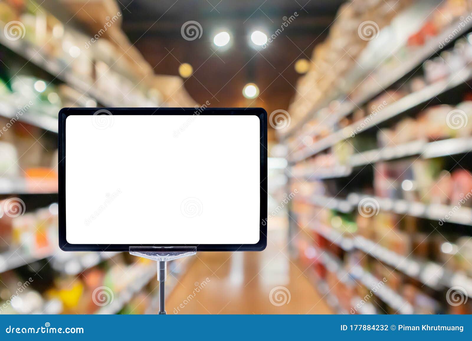 Download Mock Up Blank Price Board Poster Sign Display With ...