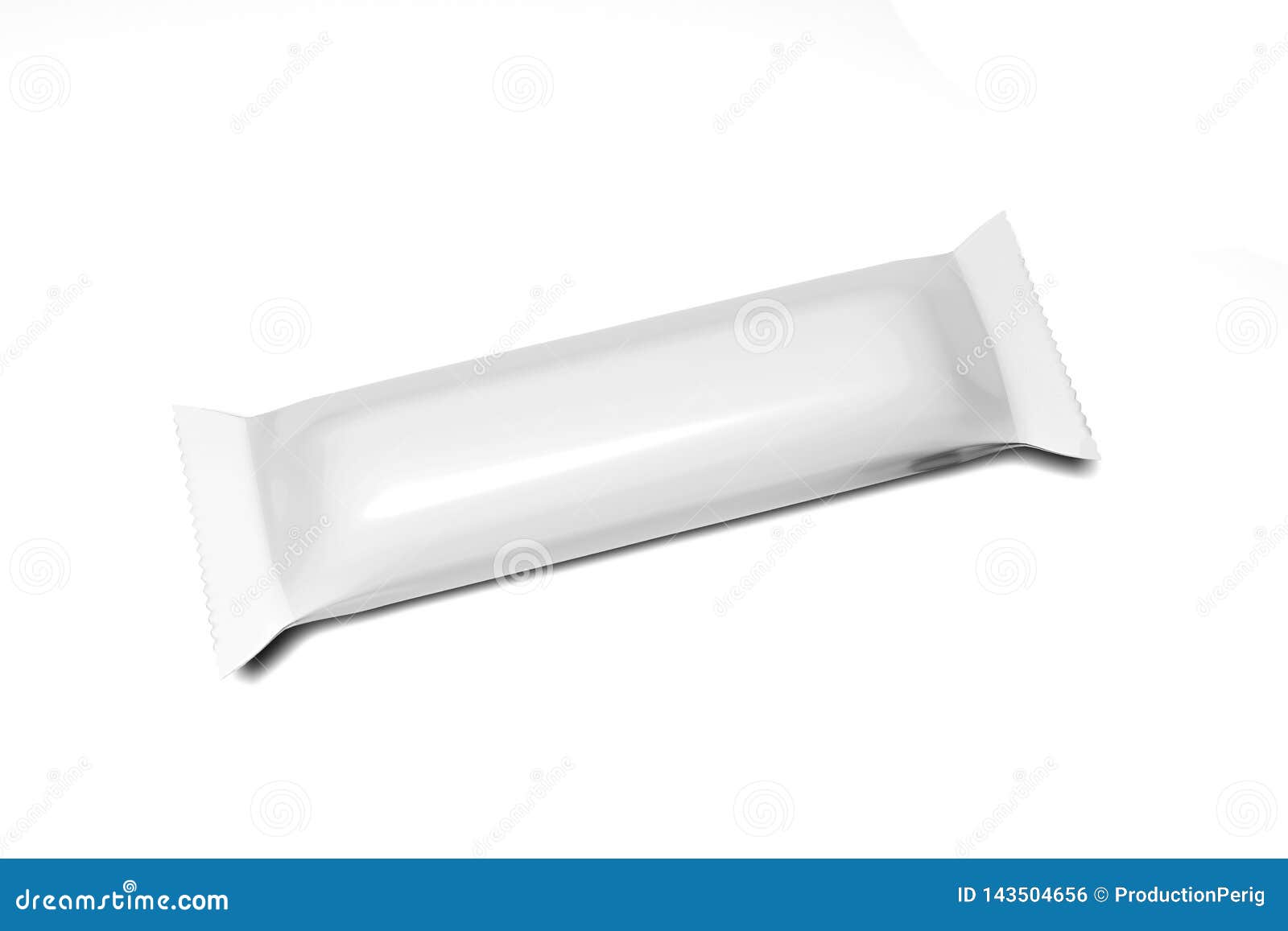 Download Mock Up Of A Cereal Bar Packaging On A White Background 3d Rendering Stock Illustration Illustration Of Packaging Candy 143504656