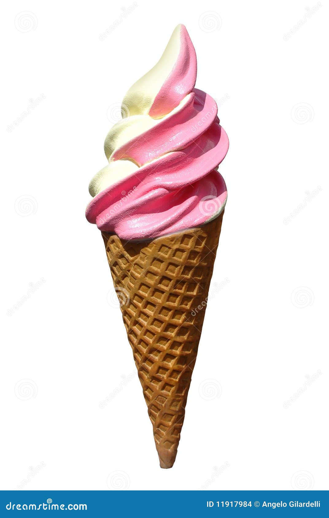 mock-up of a ice cream cone