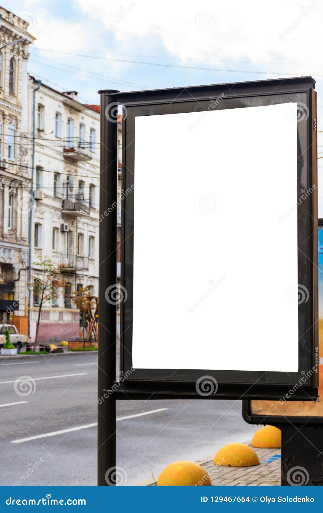 Download Mock Up Of Light Box On The Street Of Metropolitan City ...