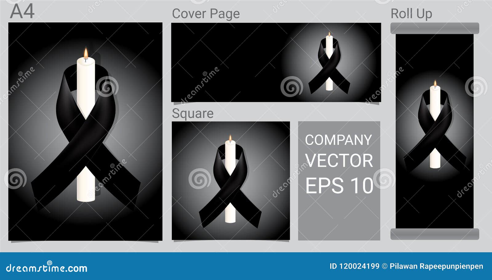 Black RIP Awareness Ribbon PNG Transparent Background Clip Art 