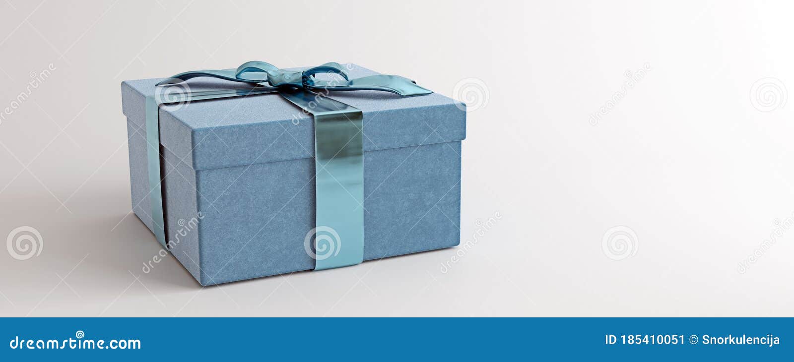 Download Mock-up Poster, Baby Blue Luxury Gift Box With Shiny Bow ...