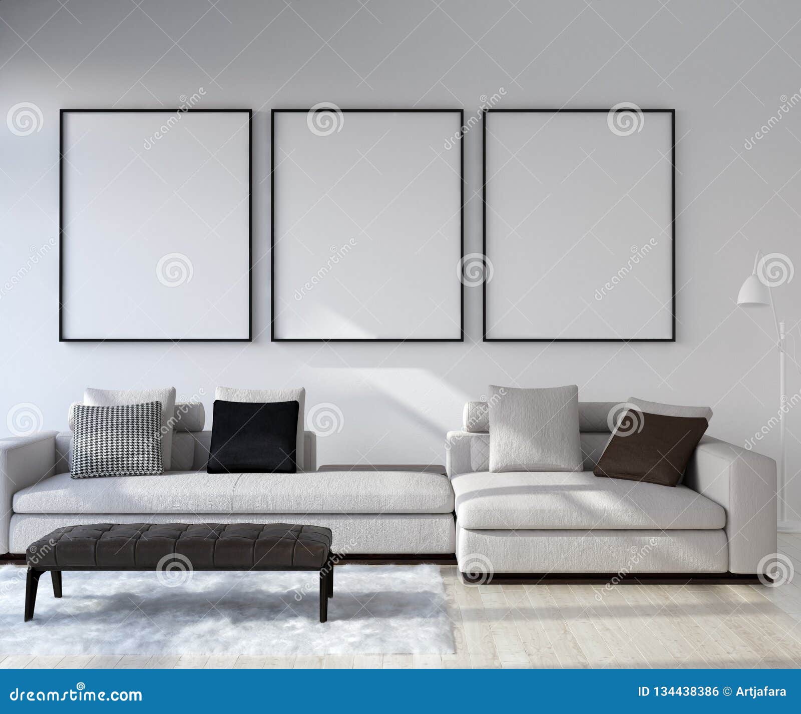 Free Photo | Interior home decor with photo frames