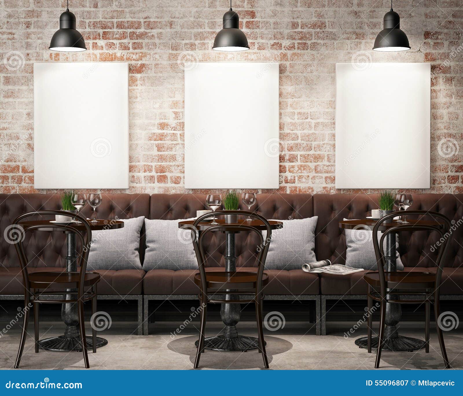 Mock up posters frames stock illustration. Illustration of floor 55096807