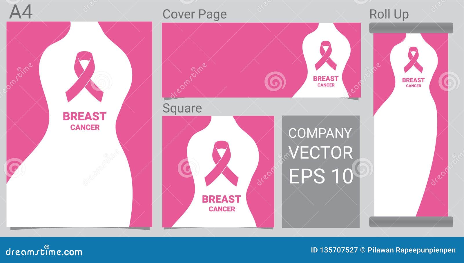 Download Mock Up Realistic Breast Cancer Icon With Pink Awareness ...