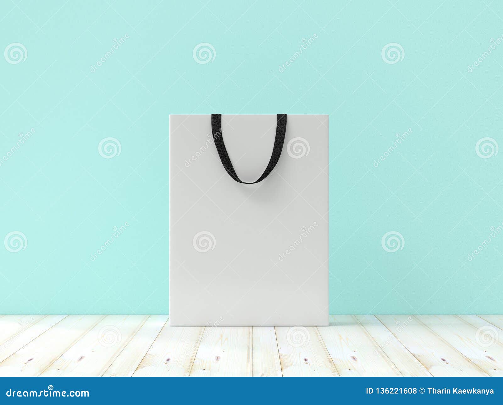 Premium Photo  Paper shopping bag with persent symbol 3d render