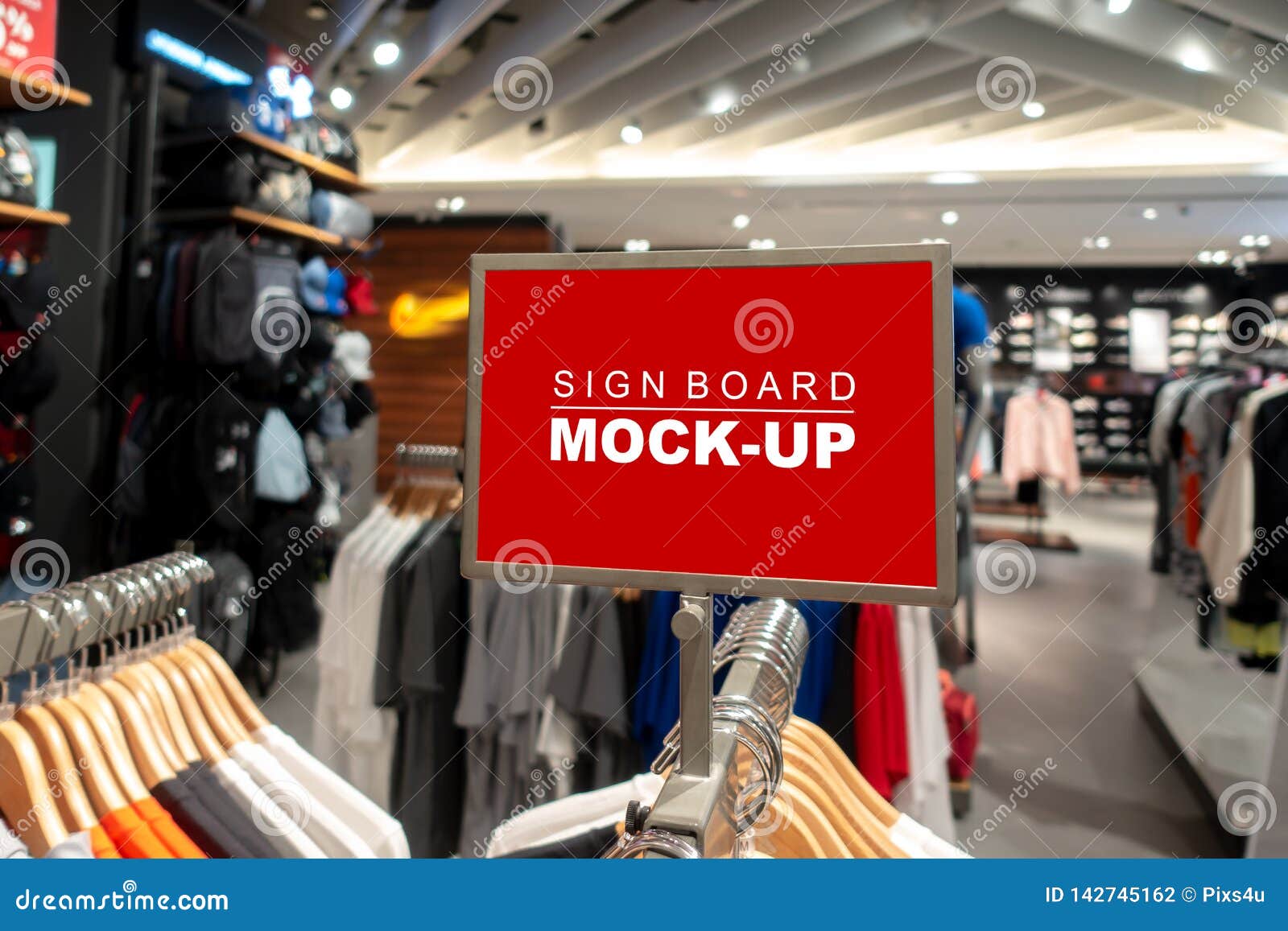 Download Mock Up Signboard In Fashion Clothes Shop In Shopping Mall ...