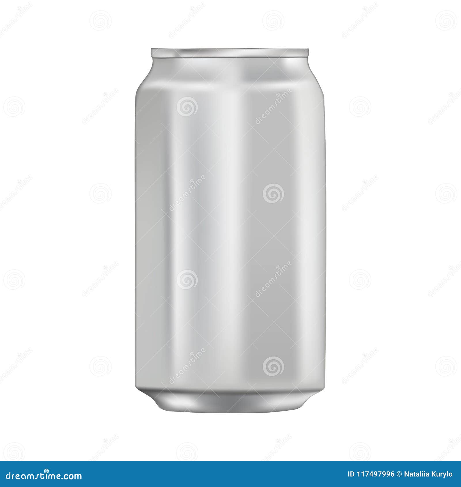 Mock Up Template Aluminum Can for Design of Beverages. Stock Vector ...