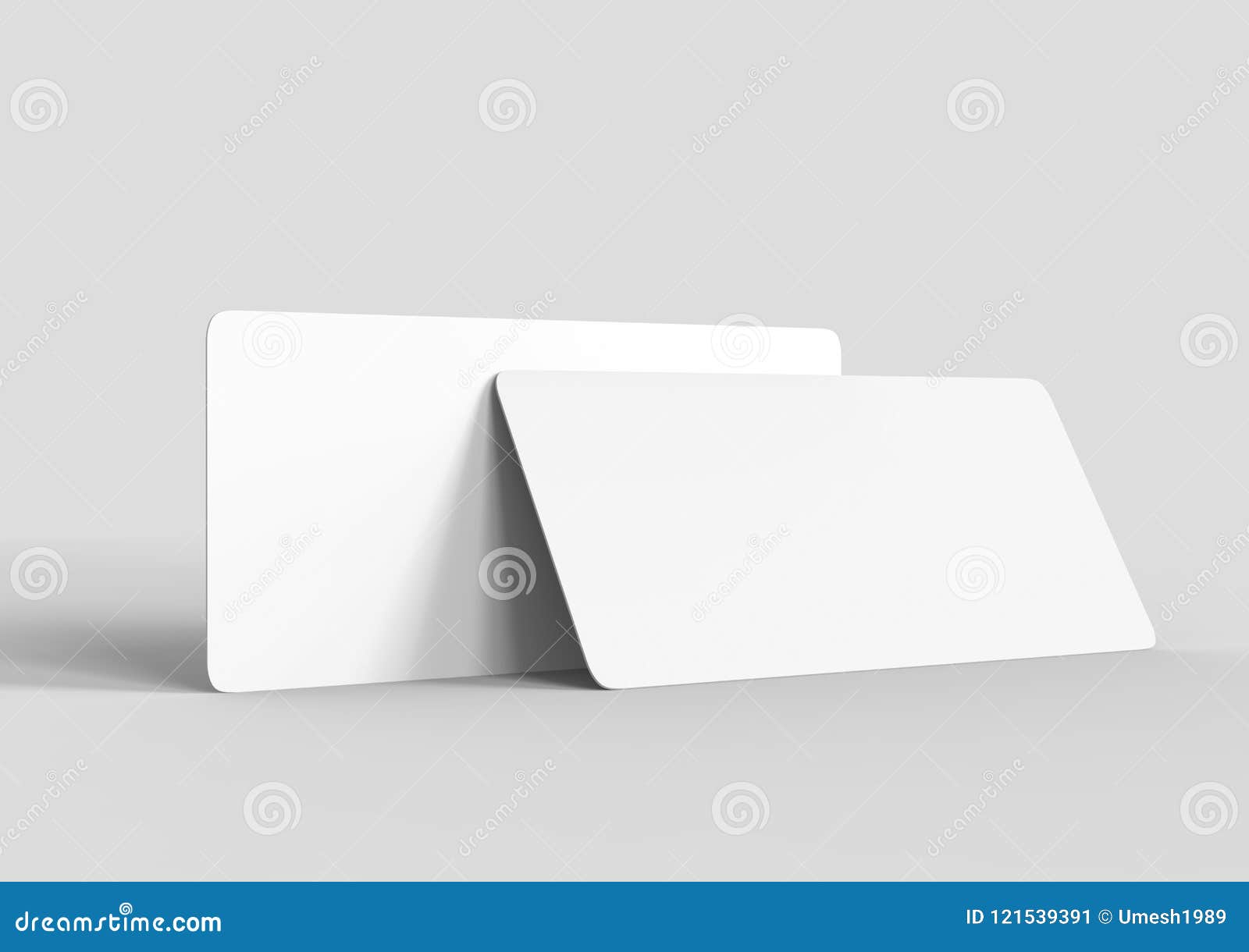 Download Mock Up Template Blank White Empty Rounded Corners Gift Voucher Card On The Grey Background For Graphic Design Or Presentation 3 Stock Illustration Illustration Of Concept Curved 121539391