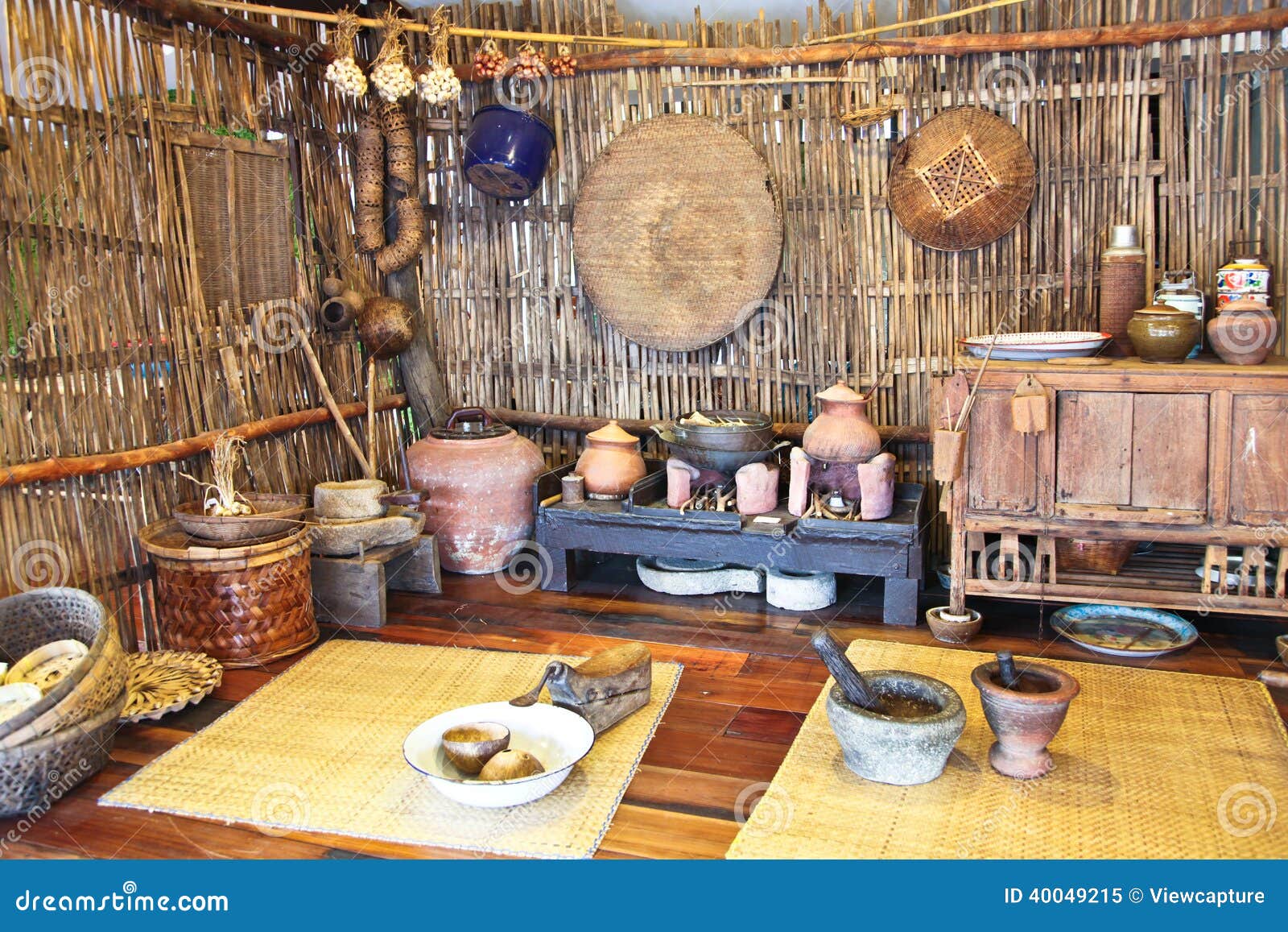 A Mock up Of Traditional Thai  Kitchen  Stock Image Image 