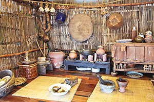A Mock up Of Traditional Thai Kitchen Stock Image Image Of 