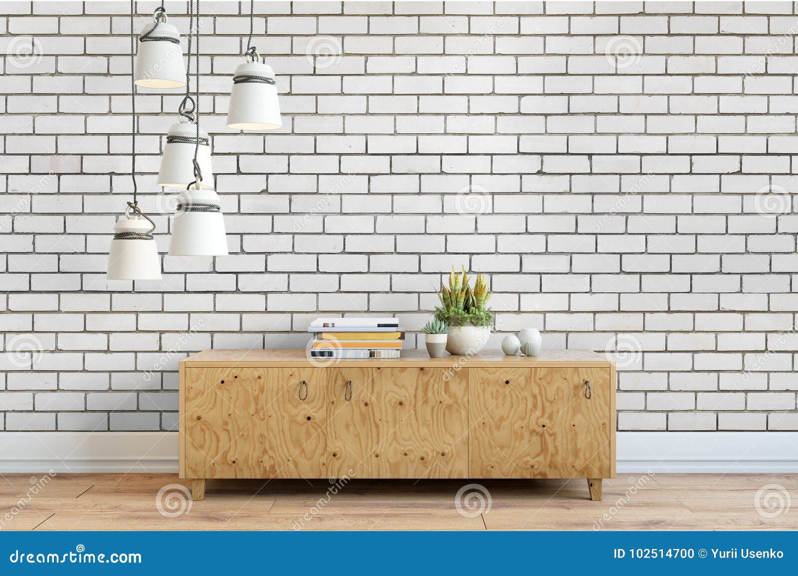 Mock Up Wall Interior Wall Art 3d Rendering 3d