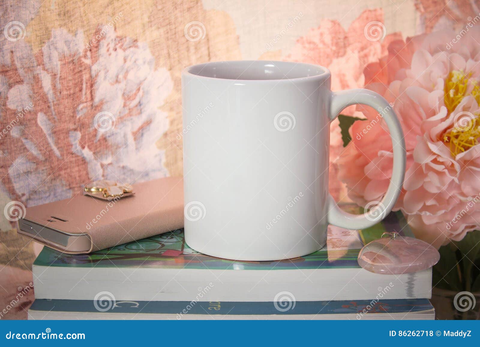mock-up of a white mug