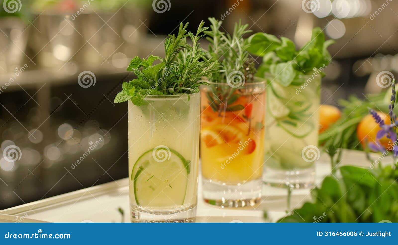 a mocktail mixology class where participants learn to create sophisticated nonalcoholic drinks using fresh herbs