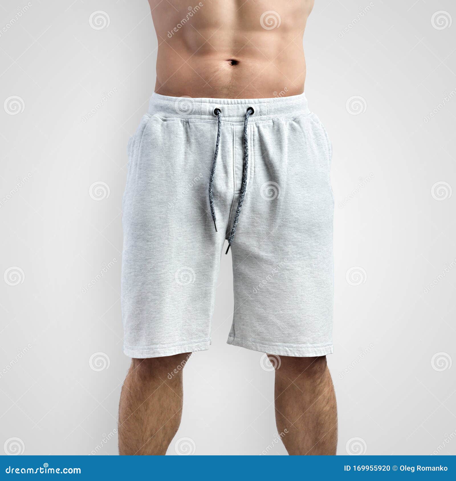 Download Mockup Blank Men`s Shorts On A White Background, Front ...