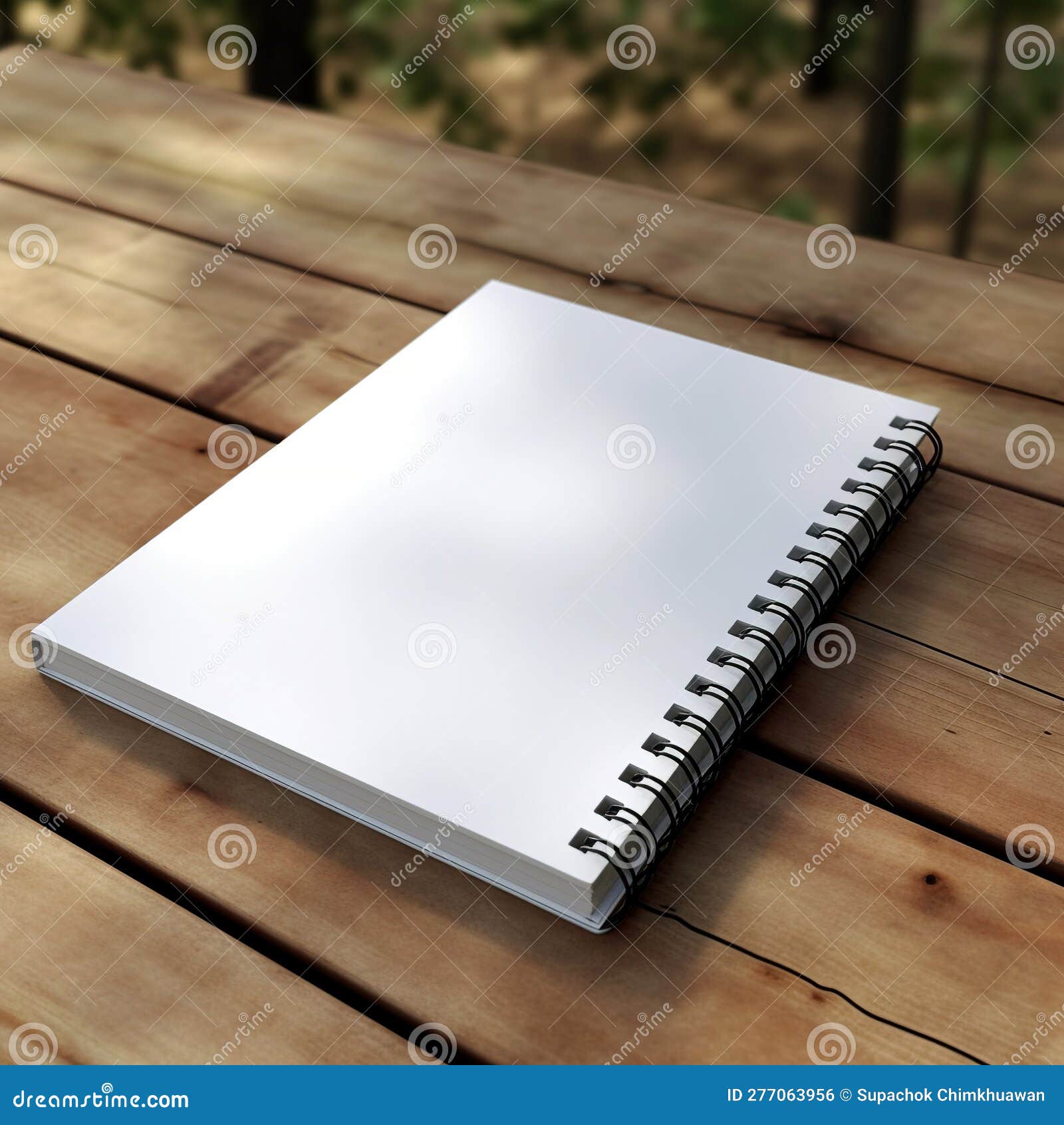 A Mockup of a Blank Paper Notebook Stock Illustration - Illustration of  poster, textbook: 277063956