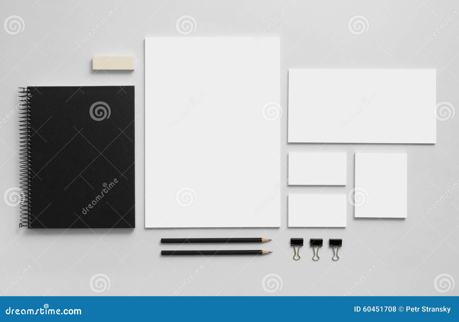 mockup business brand template on gray background