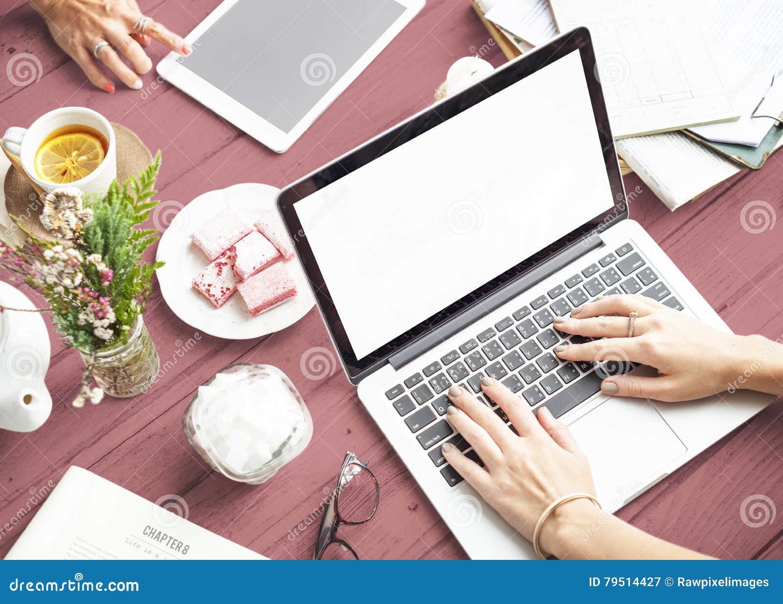 Mockup Copyspace Laptop Notebook Gift Present Concept Stock Image Image of idea, notepad 79514427