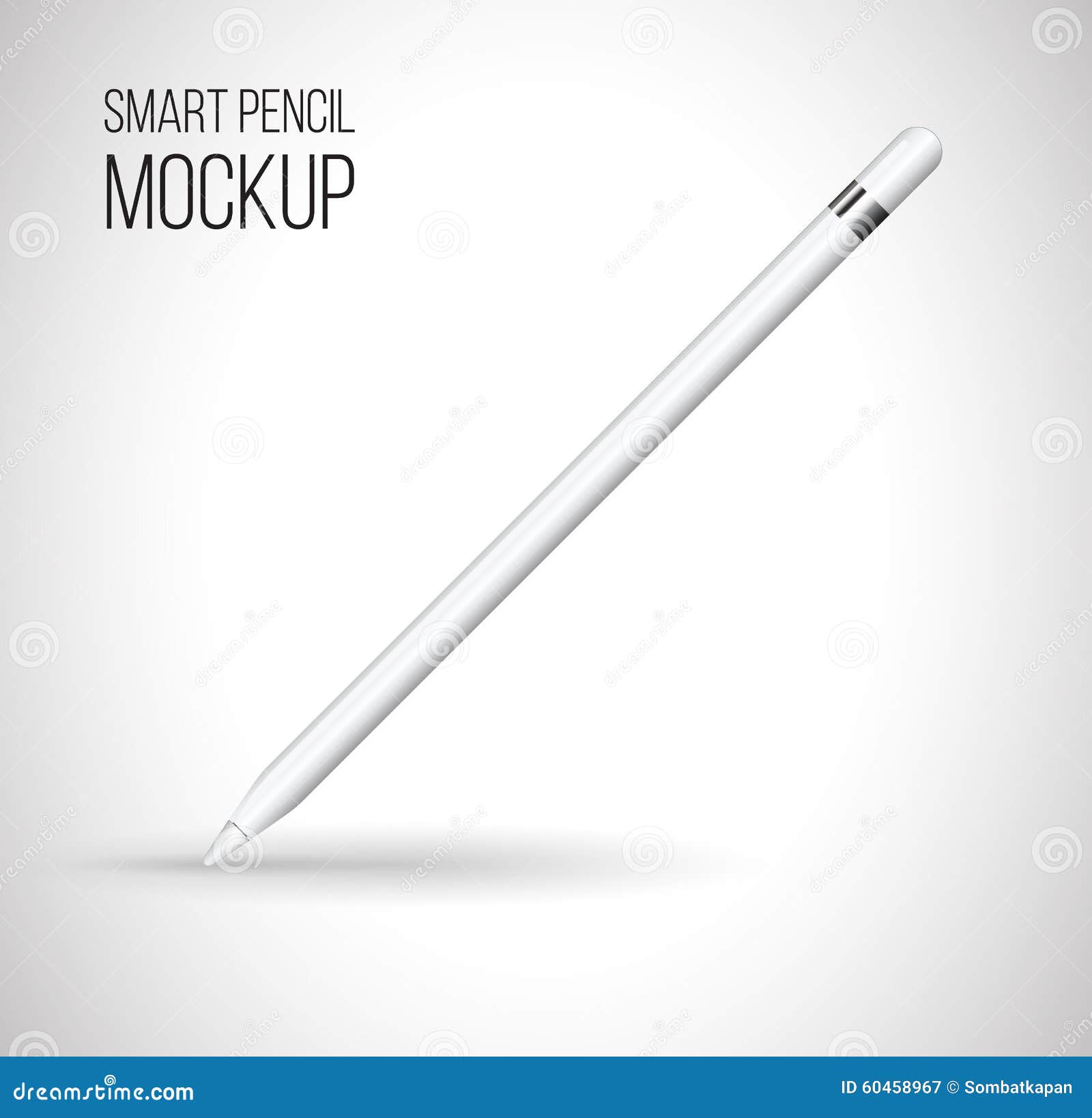 Download Mockup digital pencil. stock vector. Illustration of mock - 60458967