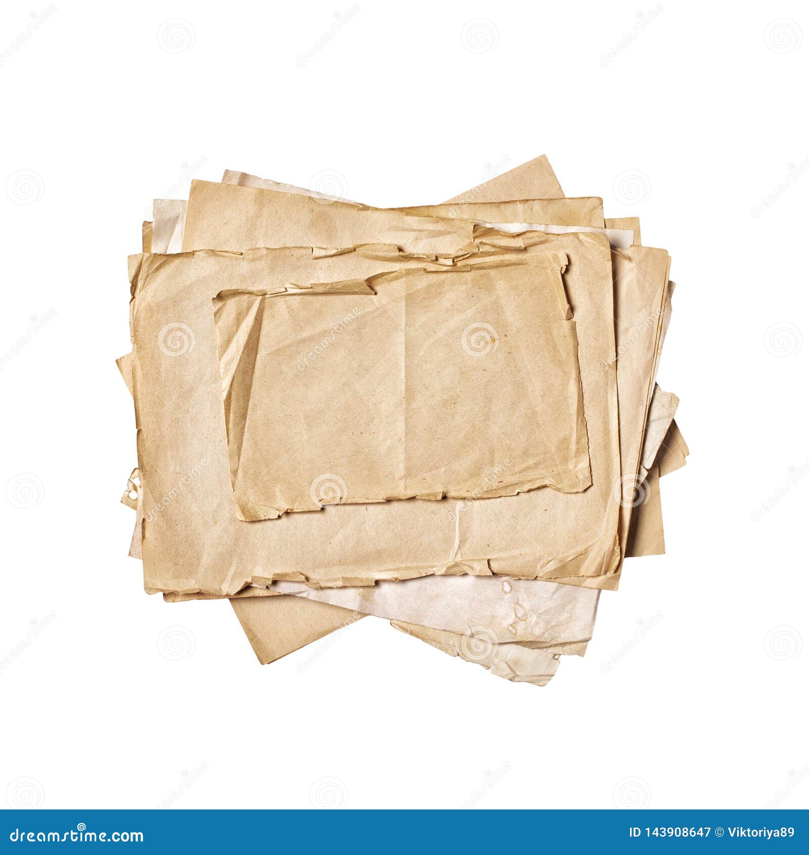 Download Mock Up Of Empty Old Vintage Paper Sheets Stock Image ...